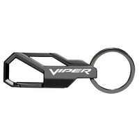 Dodge Viper Gunmetal Black Carabiner Style Snap Hook Metal Ключов ключодържател