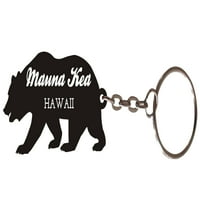 Mauna Kea Hawaii Souvenir Metal Bear Keychain