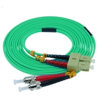 SC upc stc um om multimode duple ofnr aqua fiber optic patch кабел