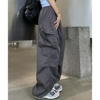 Дамски ежедневни панталони удобни жени торбисти панталони улични дрехи хоп джогинг суитчъри на теглене на небрежни свободни широки панталони за крака