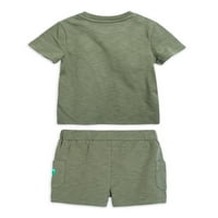 Чудо нация малки момчета и малки момичета Унисе Ден на Земята тениска и шорти комплект, 2-парче