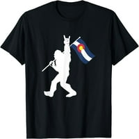 Колорадо Bigfoot Rock and Roll Подарък за тениска на вярващите на Squatch