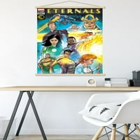 Marvel Eternals - Плакат за космическа комична стена с дървена магнитна рамка, 22.375 34