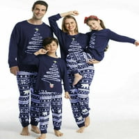 Семейство Viworld Съчетаване на пижами Комплект Xmas Sleepwear Nightwear Outfit Възрастен татко мама деца бебе семейство съвпада PJS Комплект коледни подаръци