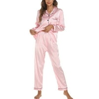 Пижами Дамски пижами дамски модни Принт домашно облекло костюм от две части Дълъг ръкав панталони пижама комплект Дамски пижами Комплекти