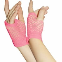 Хейхейъп Моминска нощ носят момичета ръкавици ръкавици къса мрежа 80-те години парти дамски стил ръкавици ръкавици без пръсти За Жени студено време отопляемо