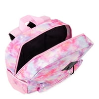 Розова Галакси раница с чанта за обяд 6-парче