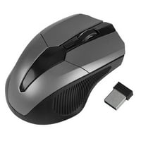 2.4GHz безжична мишка 1200dpi регулируема домашна офис компютърна игра Оптични игри безжични мишки, сиво
