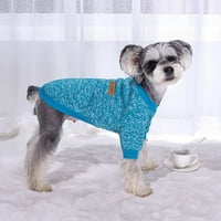 Homchy Pet Dog Puppy Classic пуловер пуловер пуловер дрехи топъл пуловер зима