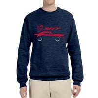 Wild Bobby, SRT Silhouette Street Racing Viper, автомобили и камиони, Unise Crewneck Graphic Sweatshirt, Vintage Heather Navy, XX-Clarge