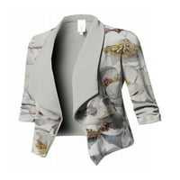 Niuer Women Blazer Jacket Open Front Cardigan Draped Blazers Небрежно изстрелване в стил дълъг ръкав XL