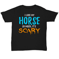 Обичайте тениската ми на коня ми като забавен страшен подарък за Хелоуин