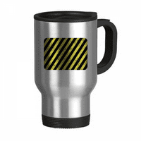 Лого черни и жълти ленти без стъпка пътуване чаша флип капак от неръждаема стомана чаша за кола Tumbler Thermos