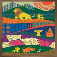 Disney Lion King - Mufasa и Simba Wall Poster, 14.725 22.375 рамки