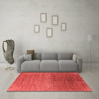 Ahgly Company Indoor Square Oriental Red Industrial Area Rugs, 5 'квадрат