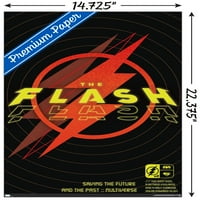 Филм на комикси The Flash - Запазване на бъдещето и миналия плакат за стена, 14.725 22.375